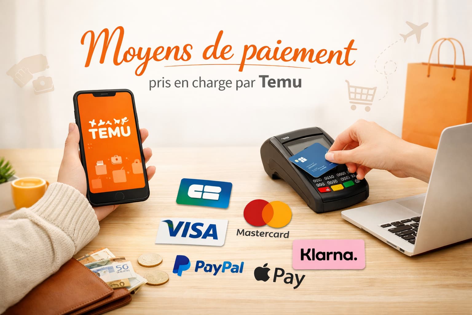 Moyens de paiement pris en charge par Temu sur l’application