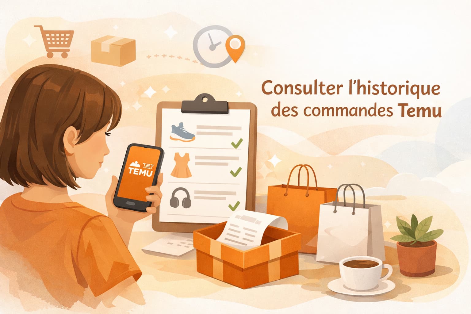 Consulter l’historique des commandes Temu facilement