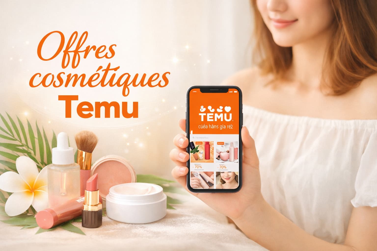 Offres cosmétiques Temu: beauté à prix malin