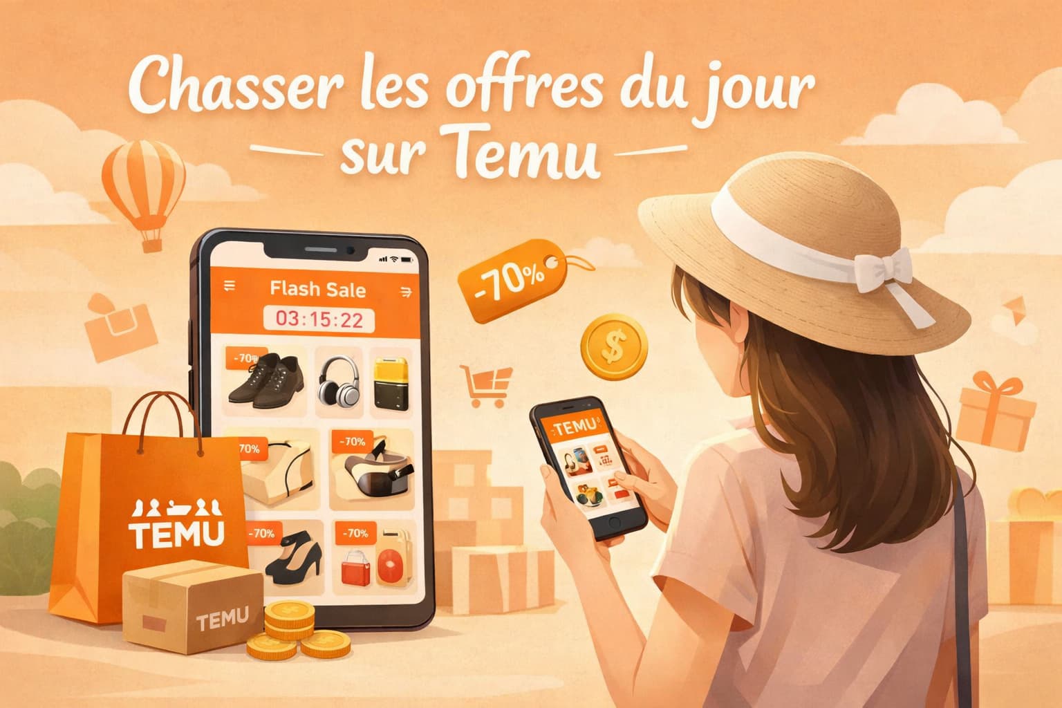 Chasser les offres du jour sur Temu efficacement