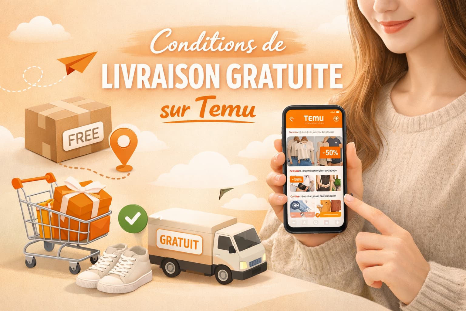 Conditions de livraison gratuite sur Temu expliquées