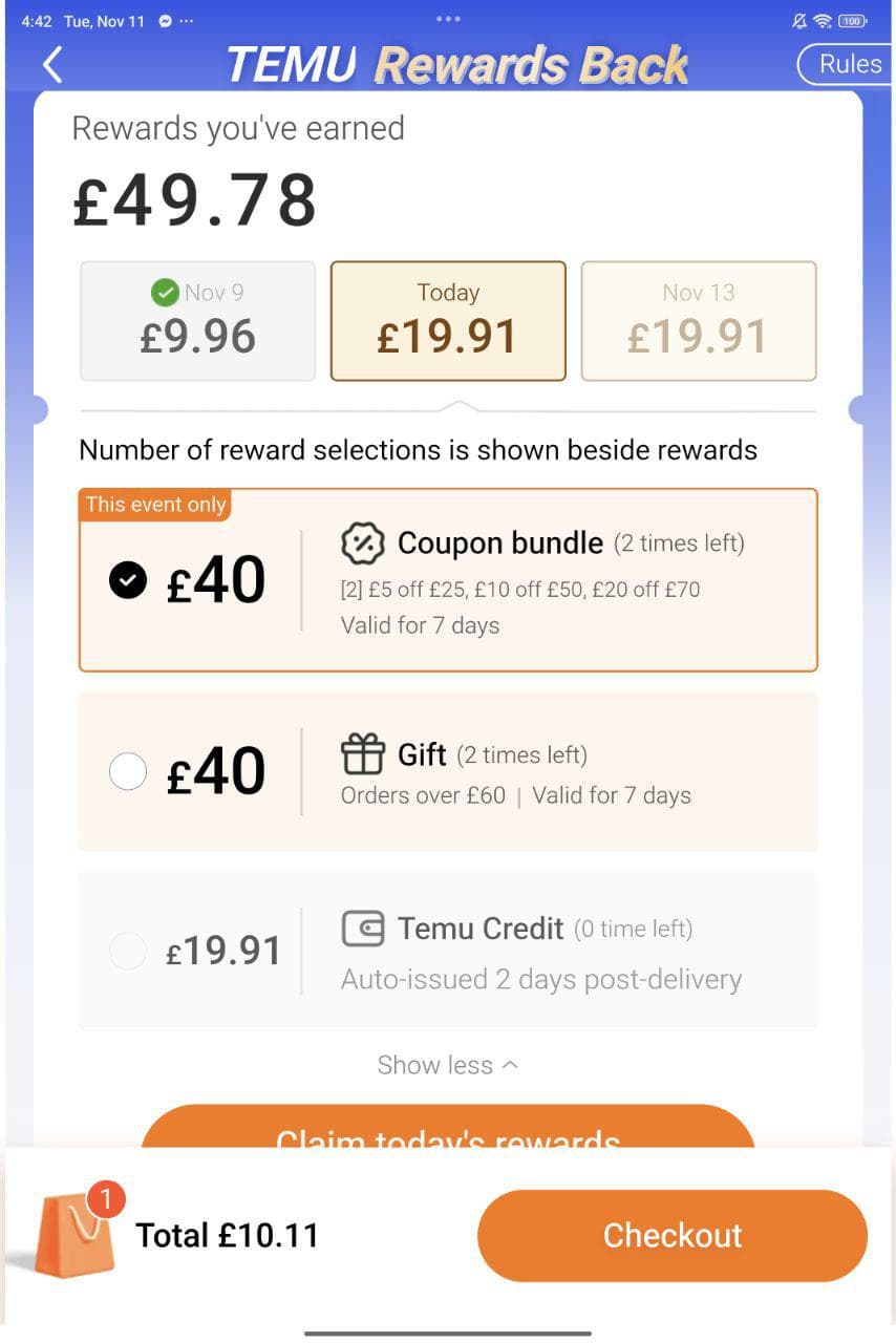 Comment gagner des points avec le programme de fidélité Temu