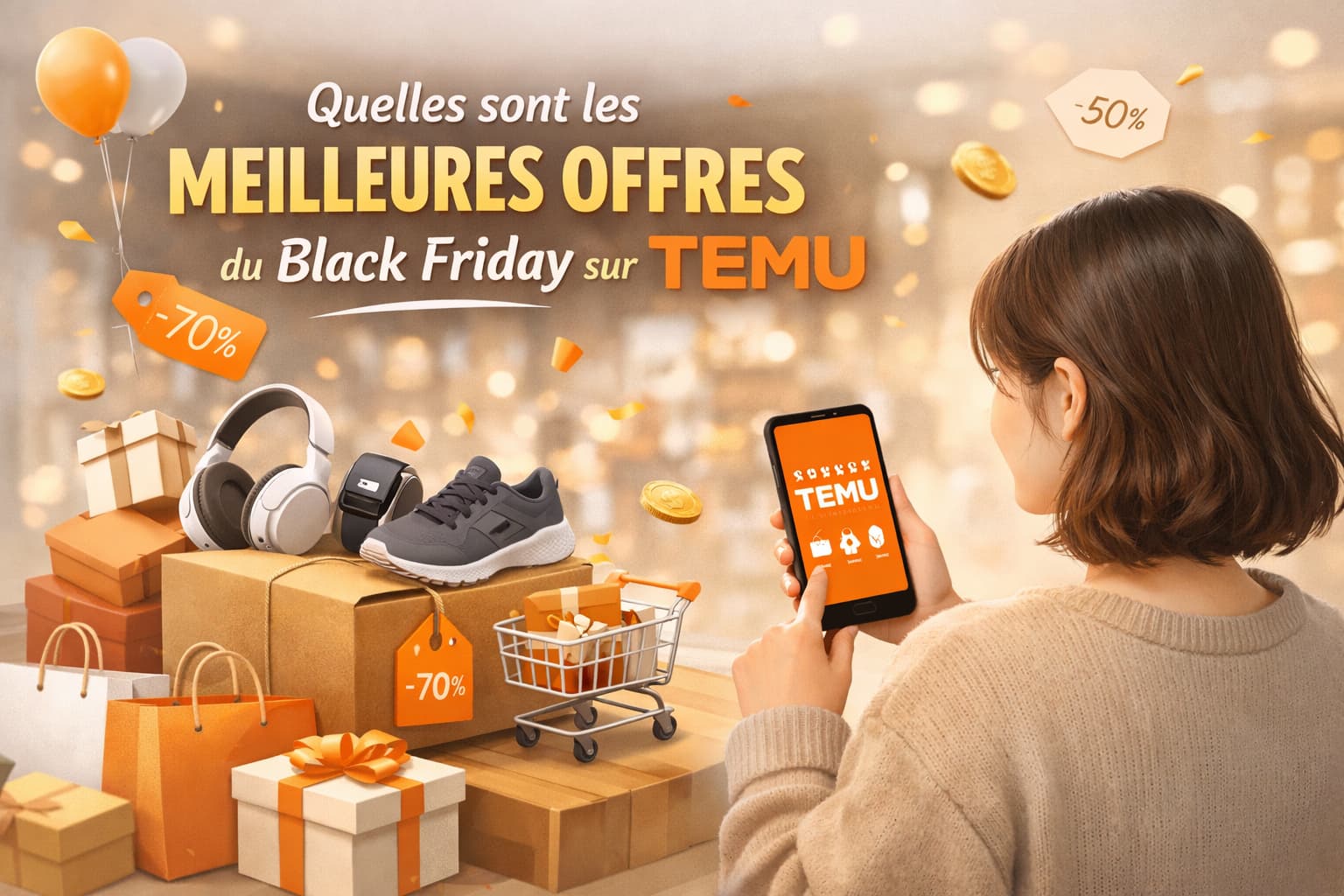 Quelles sont les meilleures offres du Black Friday sur Temu