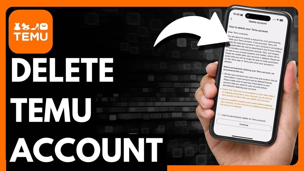 Comment supprimer le compte Temu en toute sécurité