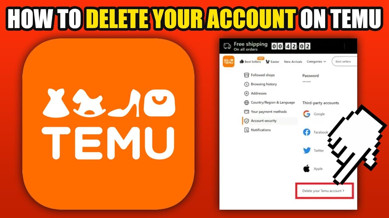 Comment supprimer le compte Temu depuis l’application
