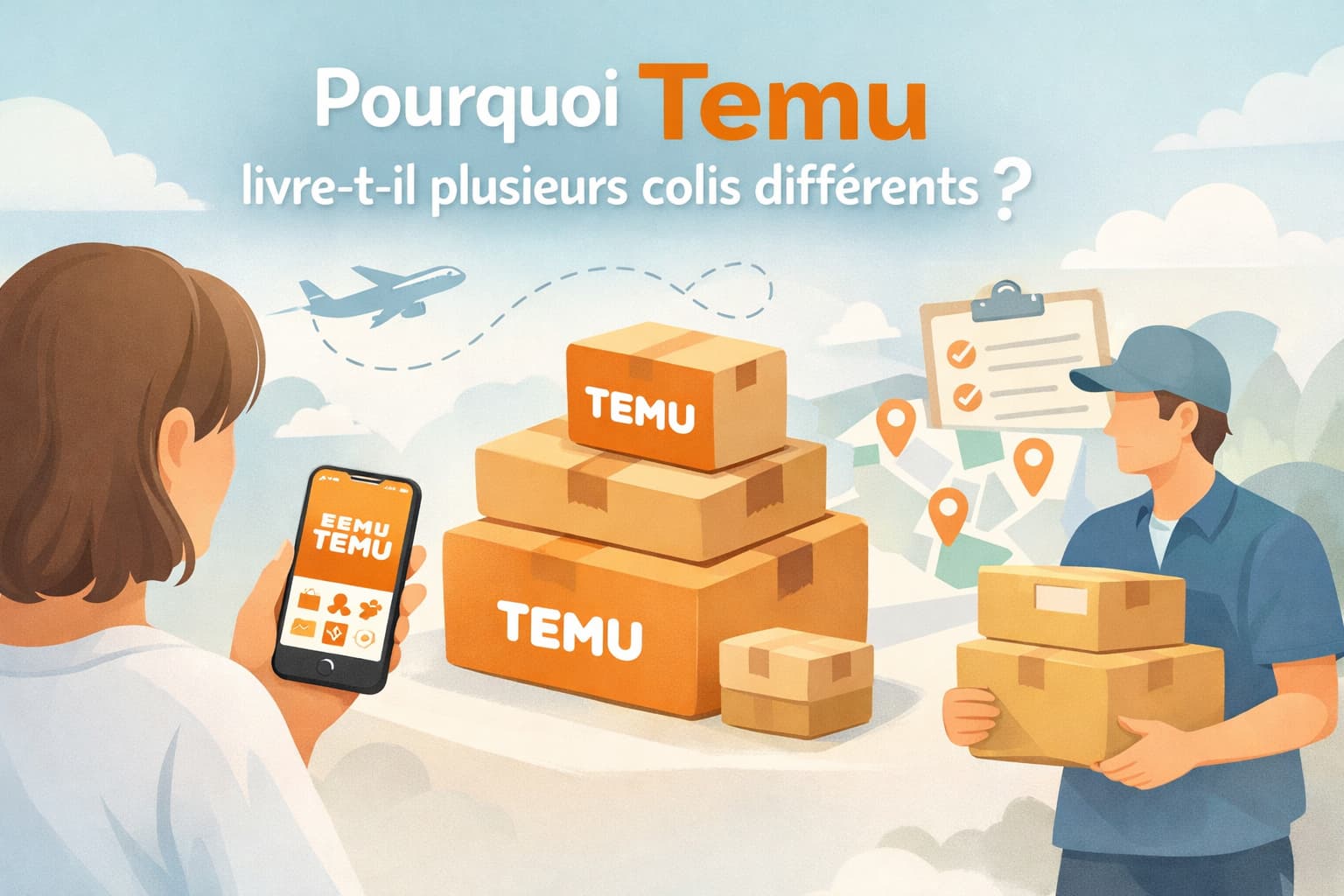 Pourquoi Temu livre-t-il plusieurs colis différents lors d’une commande