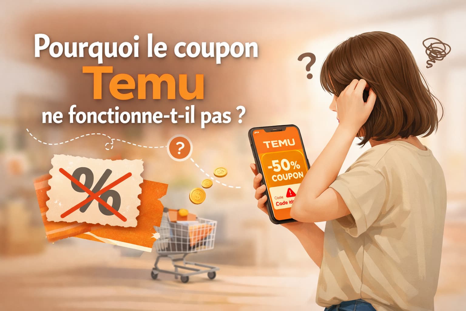 Pourquoi le coupon Temu ne fonctionne-t-il pas sur l’application